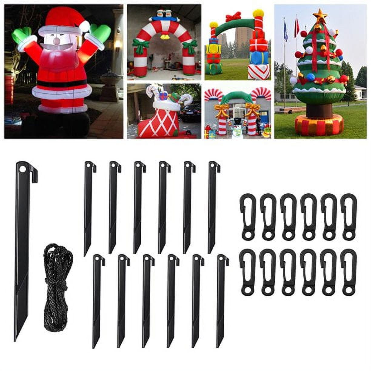 24 Pack Plastic Inflatable Stakes for Camping Home Garden Decoration, 7