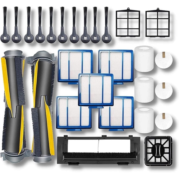 24 Pack Replacement Accessories Compatible with Shark IQ R101AE RV1001AE AV912S AV1002AE RV100AE UR1000SR Robot Vacuum