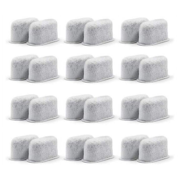 24 Replacement Charcoal Water Filters for Cuisinart Coffee Maker Machines DCC-RWF