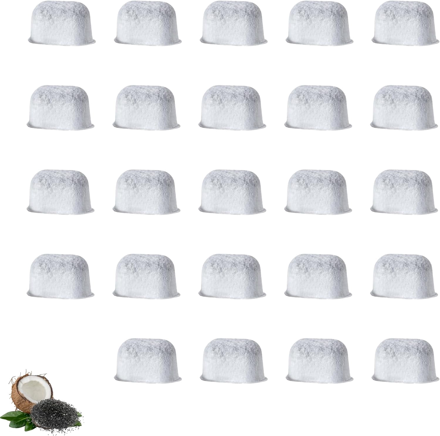 Nispira K Series Charcoal Water Filter Pods Replacement For Keurig 2.0 Coffee Maker, K-Supreme, K-Slim, K-Express, K-Select, K-Classic, K-Duo Plus, K-Elite, K-Iced, K-Cafe, 24 Packs
