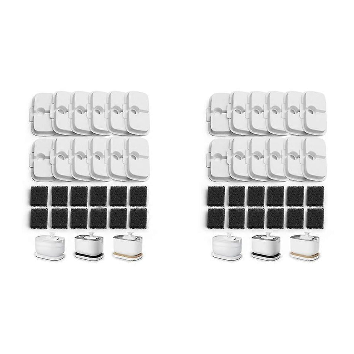 24 Pack Replacement Filters for Dockstream Wireless Cat Water Fountain PLWF005/PLWF115/WF105, Pet F