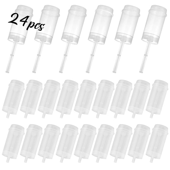24 Pack Reusable Plastic Push-Up Shooter Food Storage Containers with Lids
