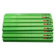 24 Pack - RevMark Carpenter Pencils w/Printed Ruler (Neon Green)
