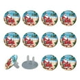 24 Pack Santa Beach Vacation Outlet Covers Baby Proofing, Child Safety