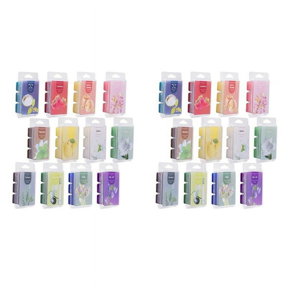 24 Pack Scented Wax Melts Wax Square, Scented Wax Melts, Soy Wax Melts for Warmers, Wax Square Set, Baby Powder Wax