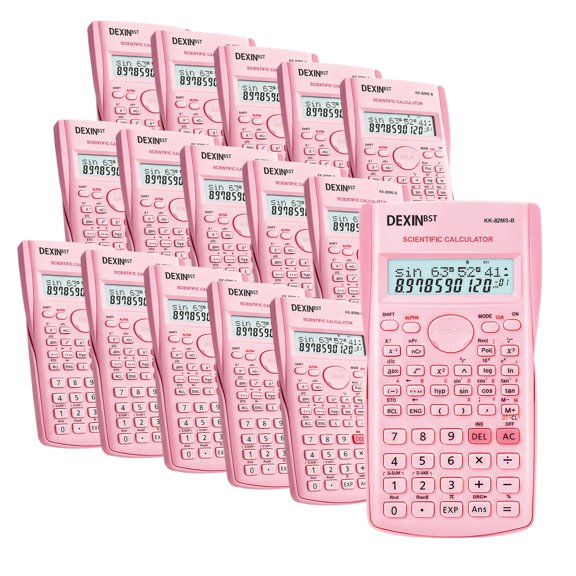 24 Pack Scientific Calculators, 2 Line Engineering Large Display Scientific Calculator Bulk Multi-Function Ideal for Student Teacher Algebra Chemistry Finance Construction Office School Business, Pin