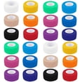 thumbnail image 1 of 24 packs of 1 inch x 5 yards self-adhesive elastic bandages, rainbow sports first aid tape, wrist and ankle protection (random colors), 1 of 5