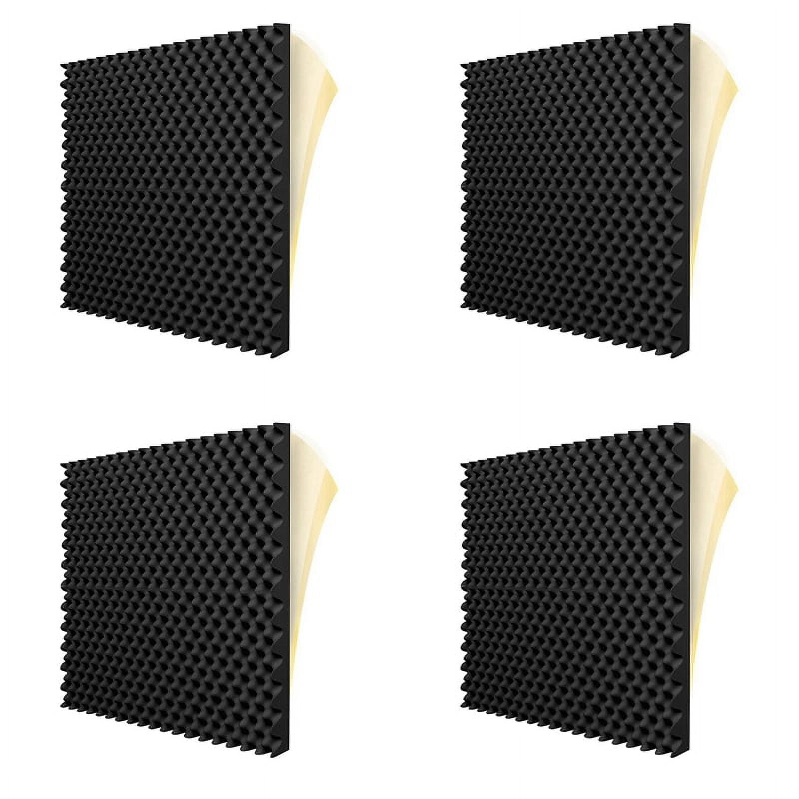 24 Pack Self Adhesive Acoustic Foam Panels Fireproof Soundproofing 24 Pack Self Adhesive Acoustic Foam Panels Fireproof Soundproofing