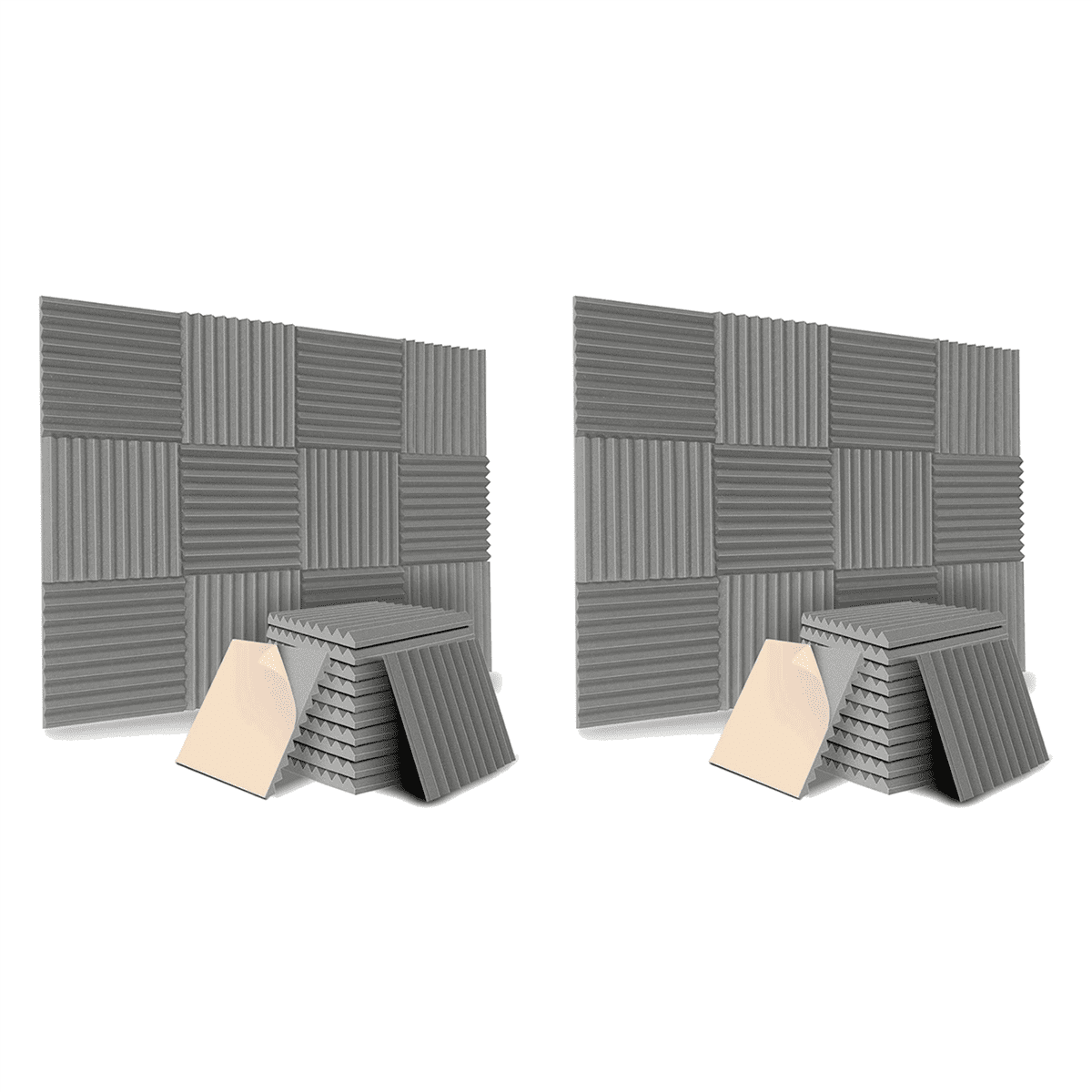 24 Pack SelfAdhesive Acoustic Panels, Sound Proof Foam Panels, High