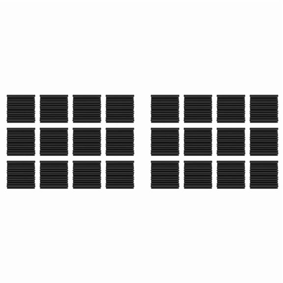 24 Pack Self-Adhesive Sound Proof Foam Panels, 12x12x2Inch Acoustic Foam, High Resilience Sound Proofing Padding - Black