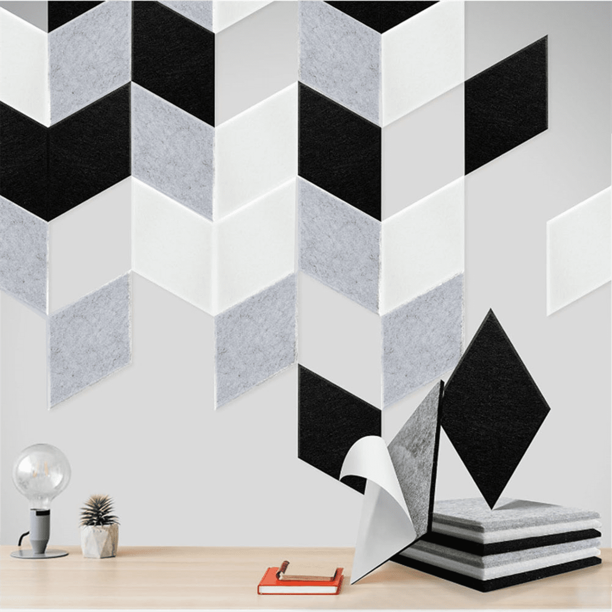 24 Pack Self Adhesive Sound Proof Wall Panels,Sound Acoustic Foam