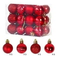 thumbnail image 1 of 24‑Pack Shatterproof Christmas Ball Ornaments, Electroplated Plastic Hanging Bauble Set, 1.2 in Multi‑Finish Xmas Tree Decor Balls for Xmas Tree Home Party Holiday Decoration, 1 of 4