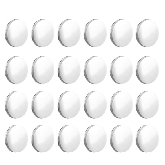 24 Pack Shower Curtain Weights with Adhesive Design 1.6", Strong Round Design, No Tool Installation, Multi-purpose for Curtains Tablecloths