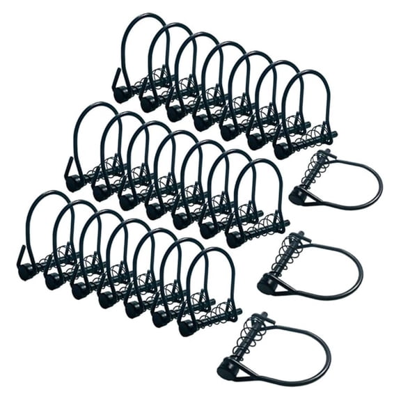 24 Pack Silent Shaft Locking Pin with Spring - for Farm Lawn Garden - Hunting Stand Ladder Stands Safety