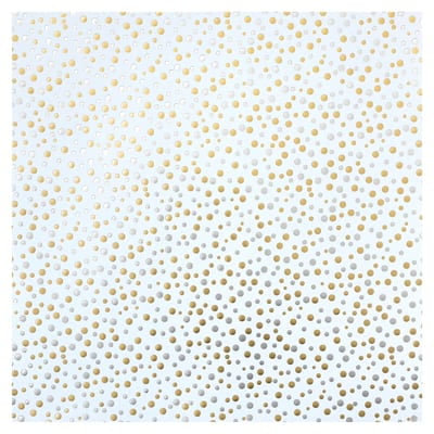 Recollections Silver & Gold Dot Cardstock Paper, 12" x 12", 24 Pack