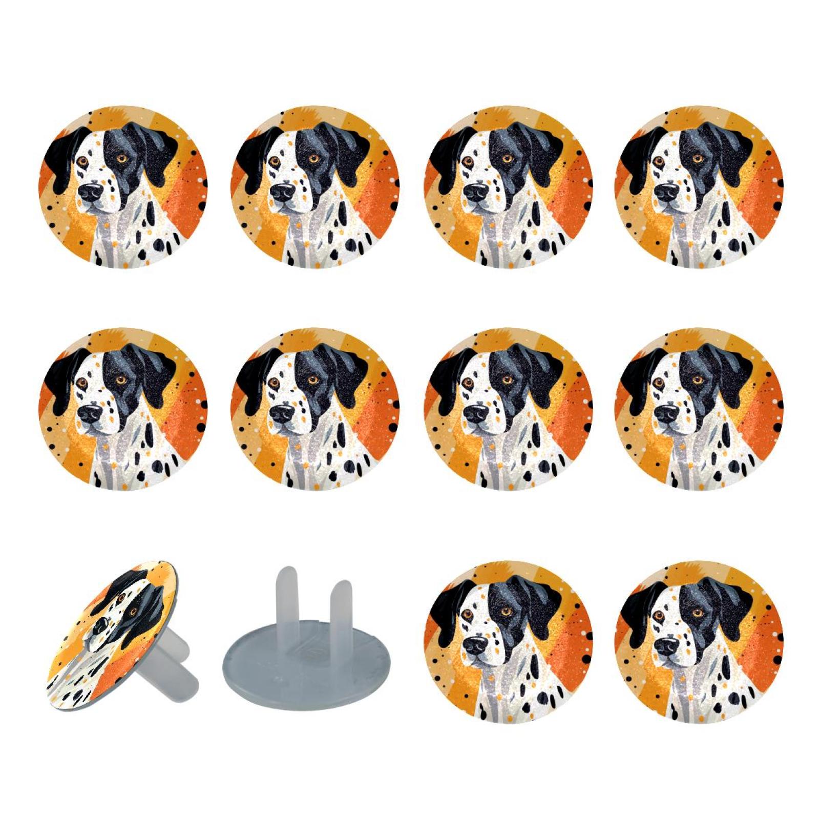 24 Pack Spotted Dog Outlet Covers Baby Proofing | Secure Electric Plug ...