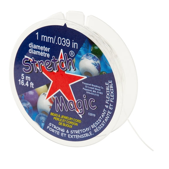 Stretch Magic 1mm Clear Bead & Jewelry Cord, 24 Pack