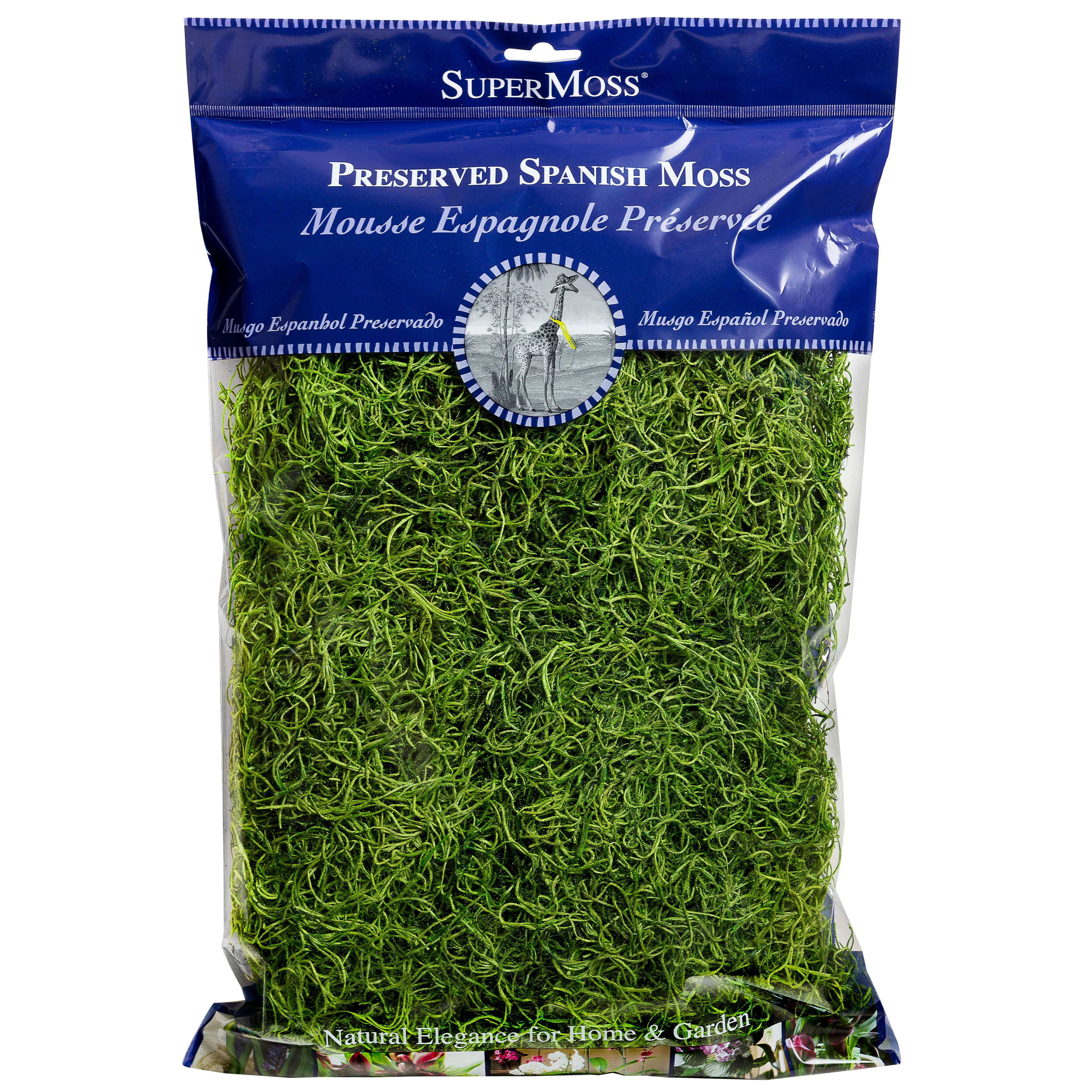 SuperMoss Natural Preserved Spanish Moss - 24 qt