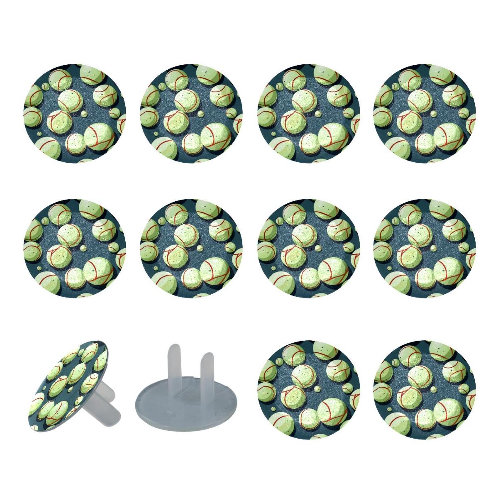 24 Pack Tennis Ball Outlet Covers Baby Proofing, Child Safety Plug ...