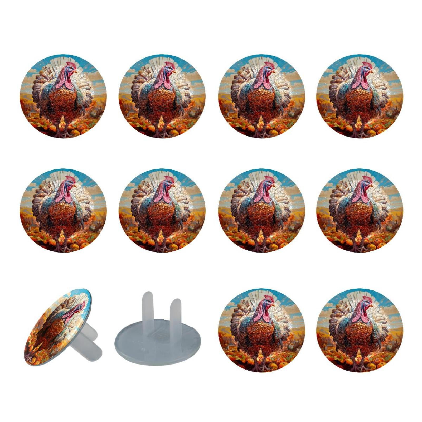 24 Pack Thanksgiving Turkey Outlet Covers Baby Proofing Socket ...