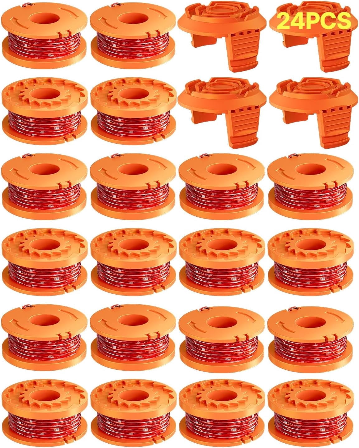 24-Pack Trimmer String Line for Worx WA0010, 0.065 inch 10ft Worx Weed ...