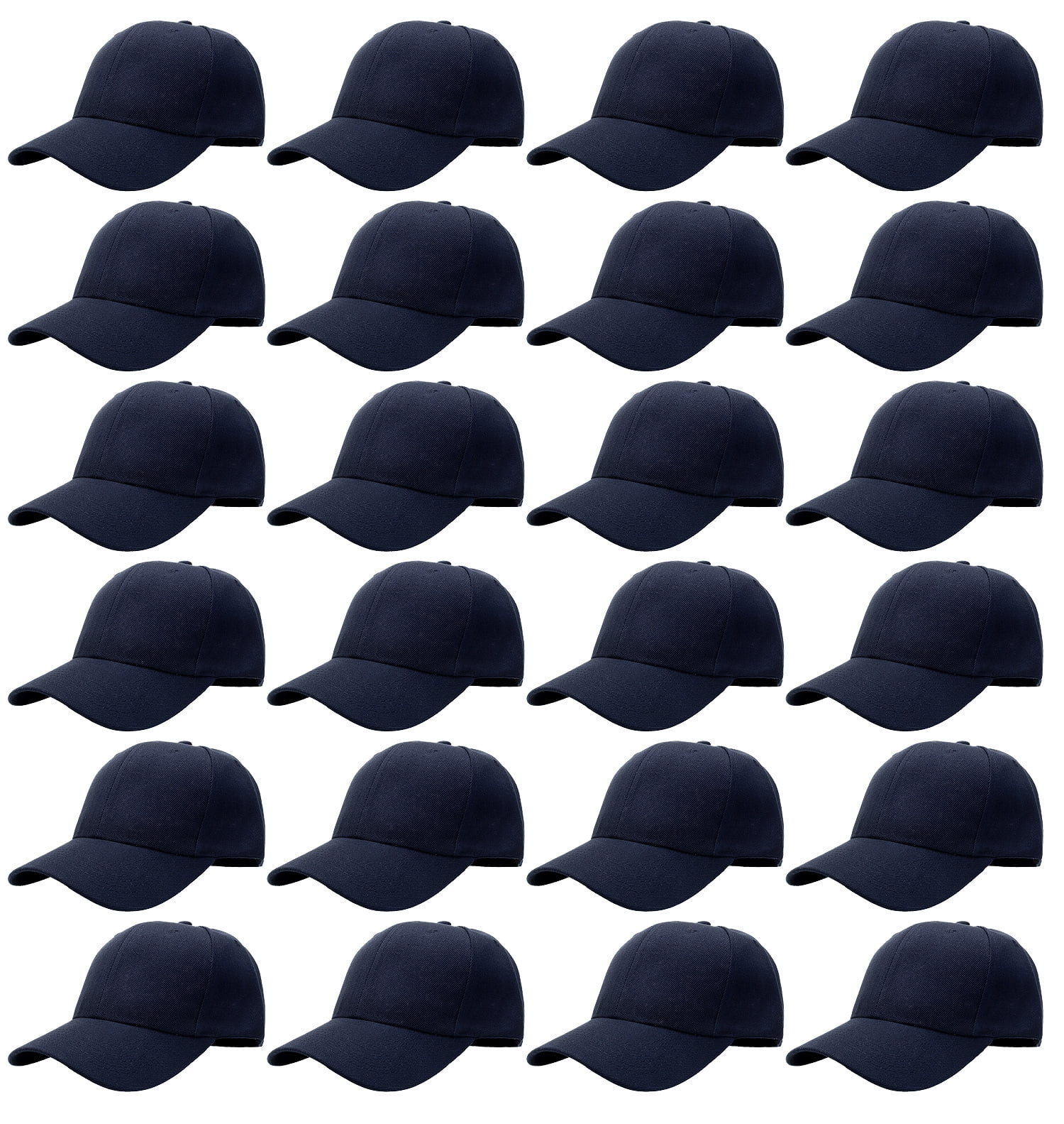 Adjustable 24-Pack Baseball Caps for Men & Women - Stylish, Versatile Headwear Four Seasons Produce Inc. Baseball Cap Hat Strap Back  main image 4