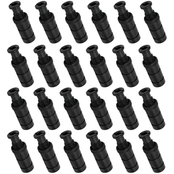 24-Pack Universal Pool Cover Anchors: for Installing Safety Covers on Concrete & Paver Surfaces. Durable PA66 Anchors fit Standard 3/4" Holes, with Security Screw Bolts for Reliable Installation.