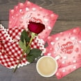 thumbnail image 1 of 24-Pack Valentine's Day Heart-Patterned Napkins, 6.5x6.5 Inch Disposable Paper Cocktail Napkins, 13x13 Inch Unfolded Decorative Handkerchiefs for Valentine Party Wedding Birthday Dinner Table, 1 of 6