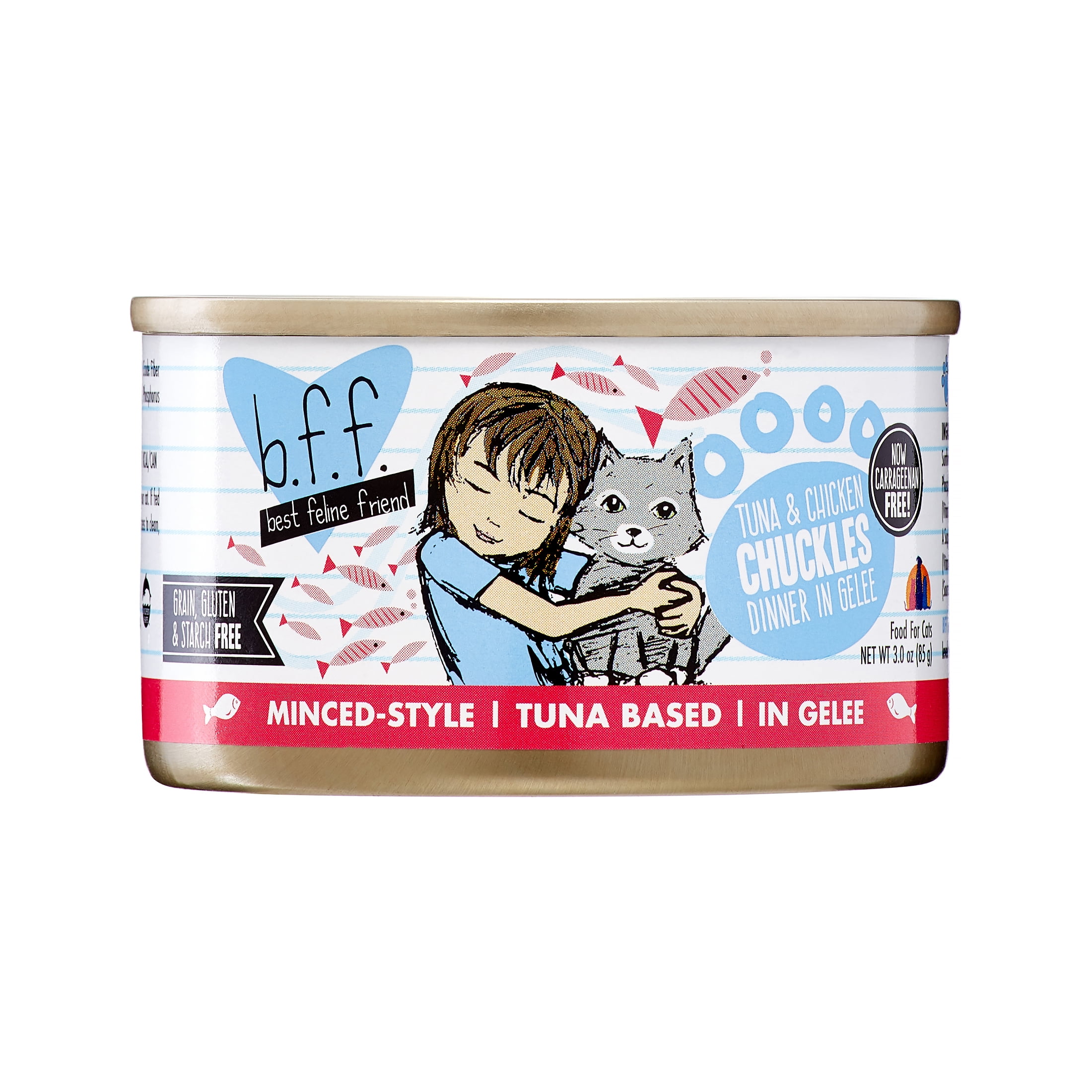 24 Pack) Weruva BFF Soulmates Tuna & Salmon in Aspic Grain-Free Wet Cat  Food, 5.5 oz. Cans 