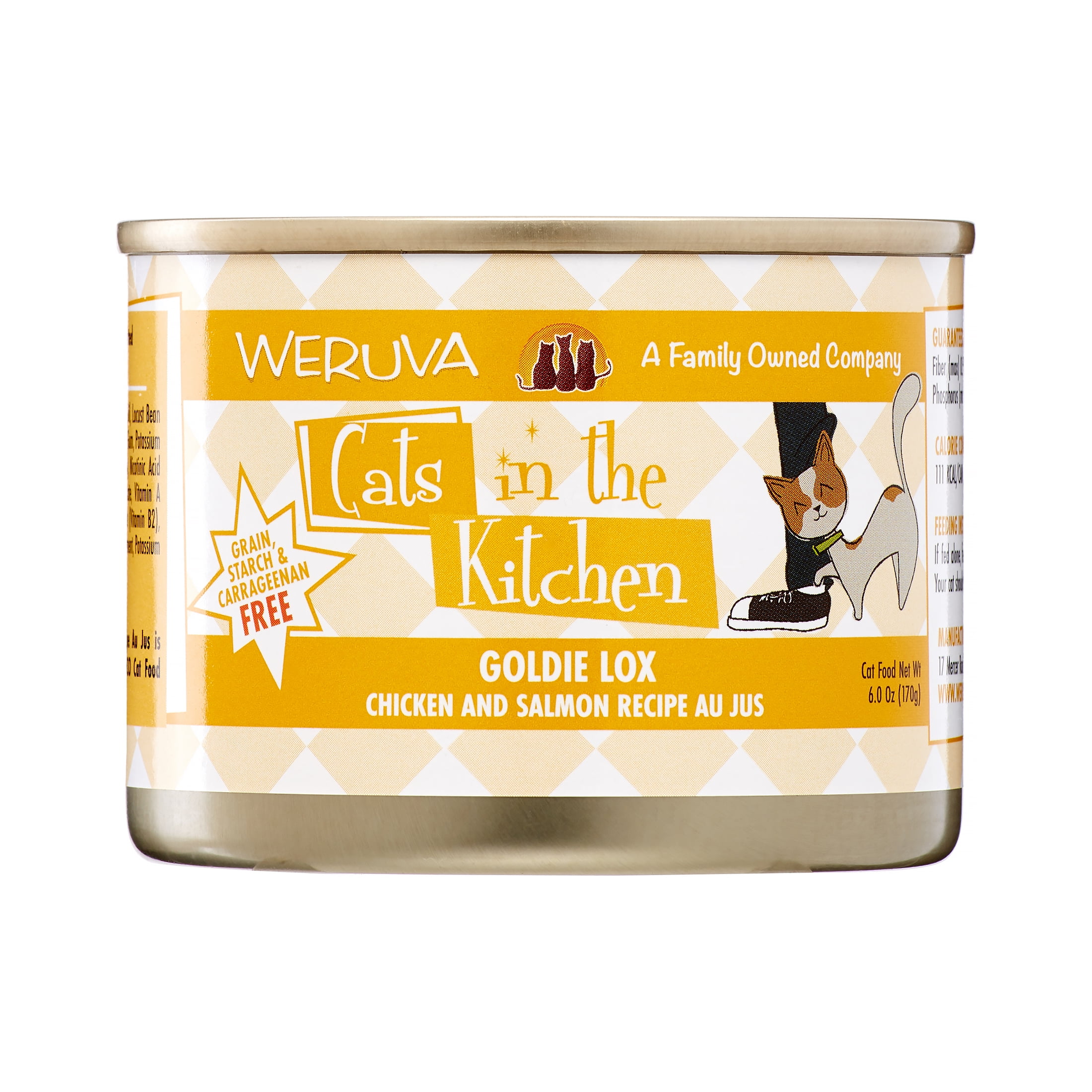 24 Pack Weruva Cats in the Kitchen Goldie Lox Chicken and Salmon