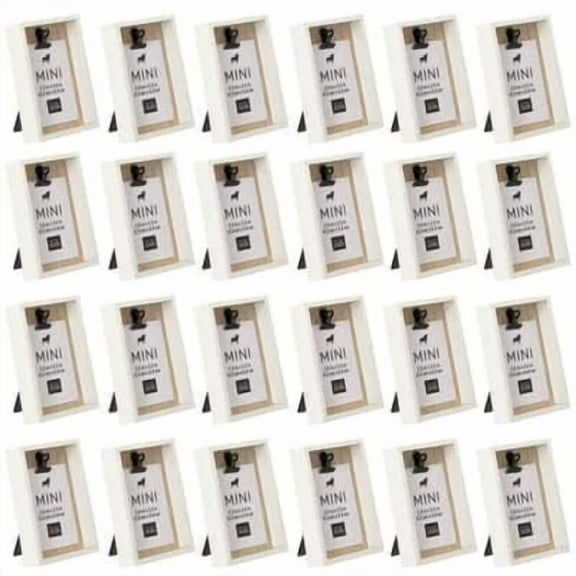 24 Pack: White Deep Box 2.5" x 3.5" Mini Clip Frame by Studio Decor