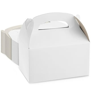  60 Pieces Gable Boxes White Treat Boxes White Candy Boxes Party Favor  Boxes White Paper Gable Gift Boxes Small Goodie Gift Boxes for Wedding,  Birthday Party, Baby Shower, 4.5 x 3.1