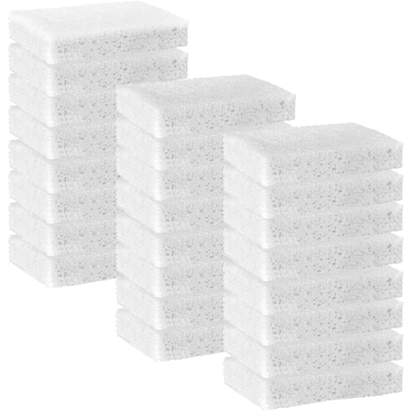 24 Pack White Sponges Kitchen Natural Compressed Cellulose Sponges for Dishes Non Scratch for Household Cookware Bathroom Cars Soft Super Absorbent Reusable