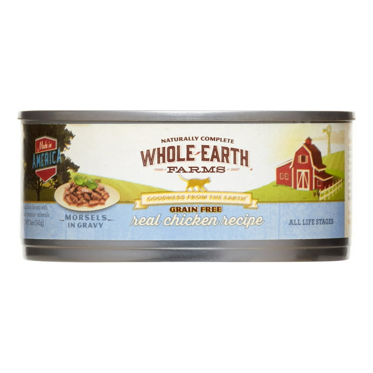Whole Earth Farms Grain Free Salmon Morsels in Gravy Recipe Canned Cat Food Whole Earth Farms Grain Free Salmon Morsels in Gravy Recipe Canned Cat Food