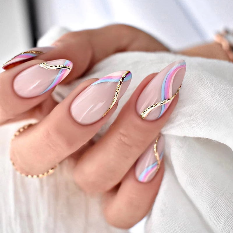 https://i5.walmartimages.com/seo/24-Pack-Women-s-Wear-Nails-Oval-Multicolor-Wavy-Gold-Line-Waves-for-Summer-DIY-Manicure-Tools-Full-Coverage-Nail-Stickers_db06ea70-3d29-488f-80f5-bb44ea975cb5.d0d2ac90dc5b185b46ac989c2998638c.jpeg