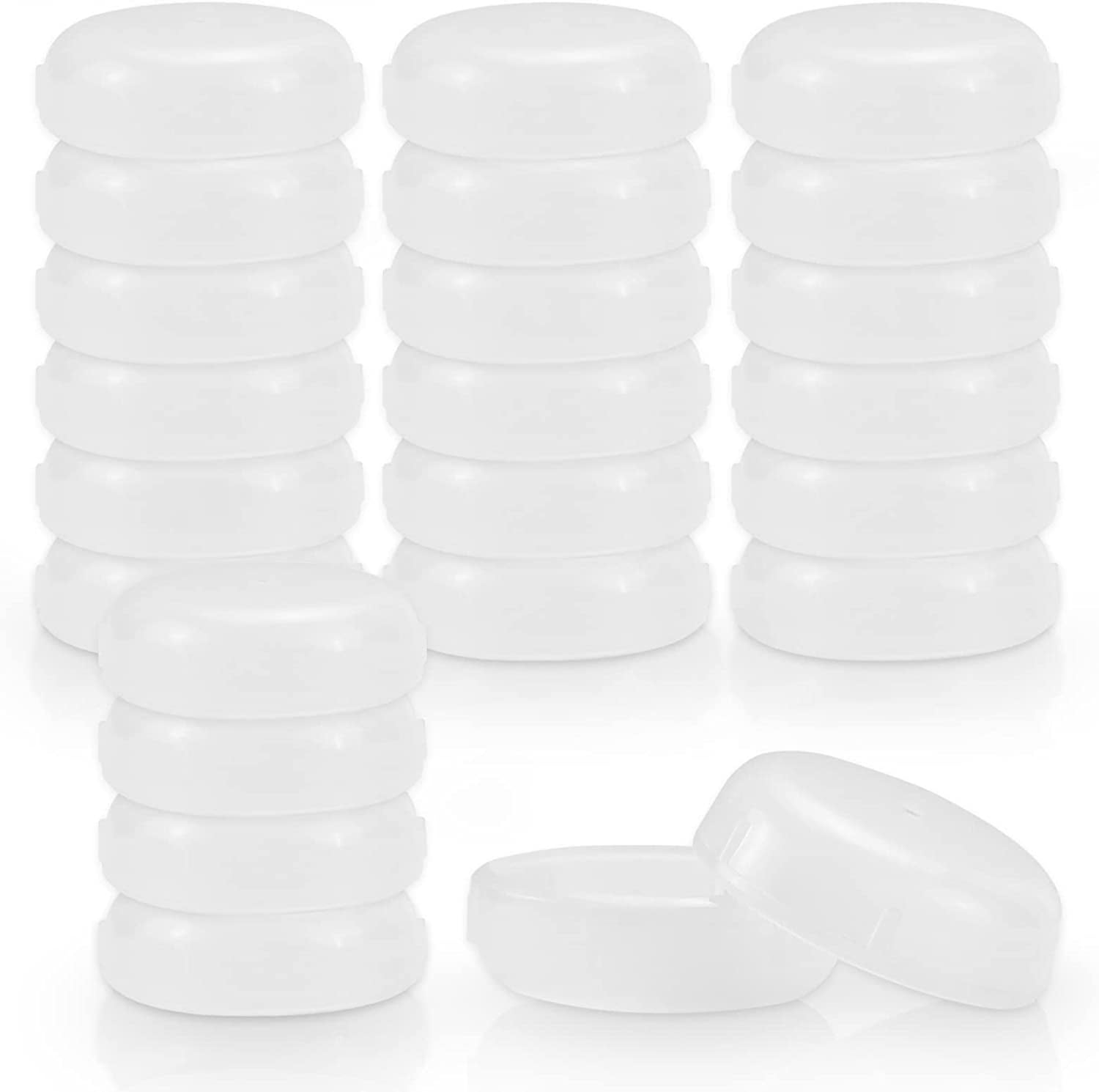 24 Pack Wrought Iron Patio Furniture Feet Caps 11/2 inch Round Plastic