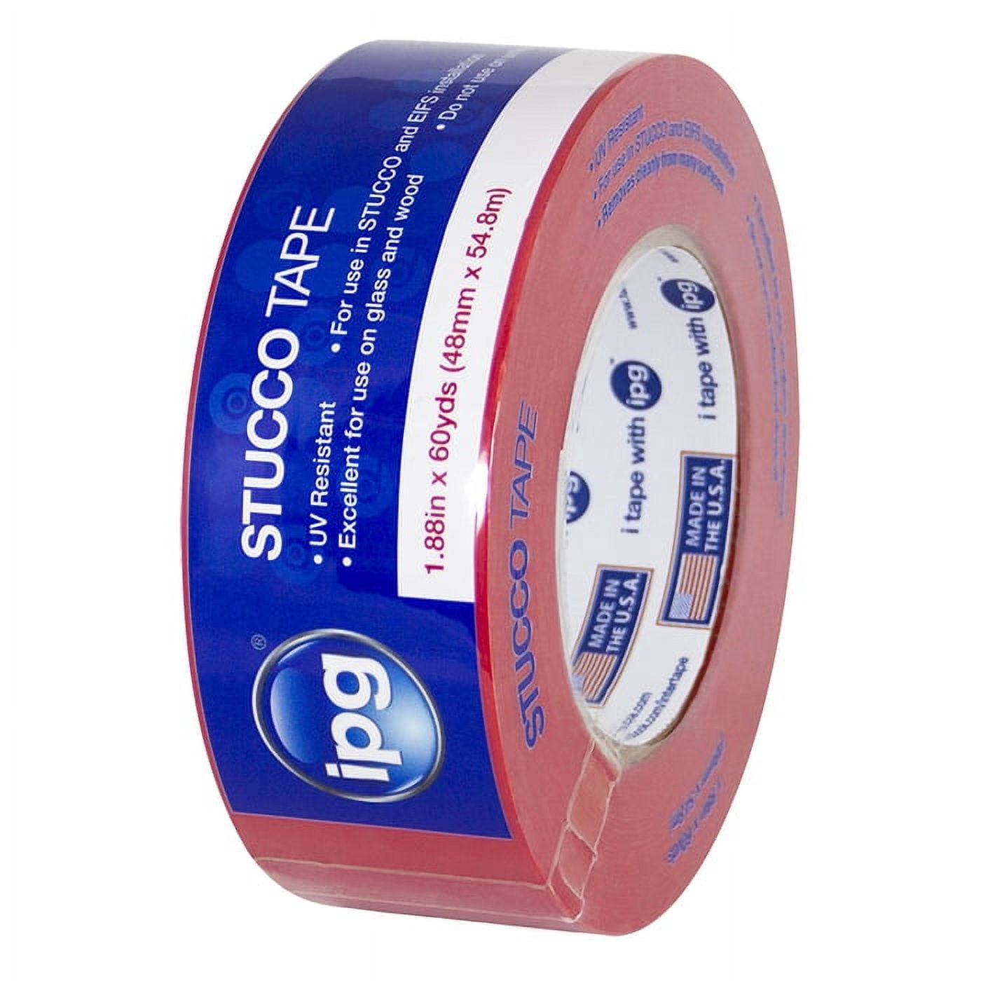 24-Pack of 1.88” x 60 yds Intertape 4379PL Poly Mask Red Stucco Masking Tape