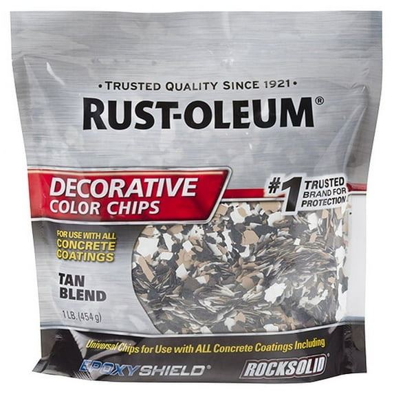 24-Pack of 1 lb Rust-Oleum 312447 Tan Blend EpoxyShield Decorative Color Chips