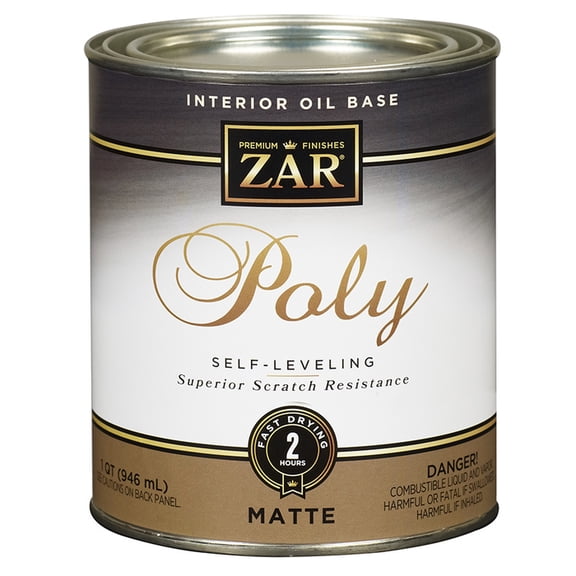 24-Pack of 1 qt UGL 33912 Clear Zar, Ultra Interior Oil-Based Polyurethane Finish, Matte