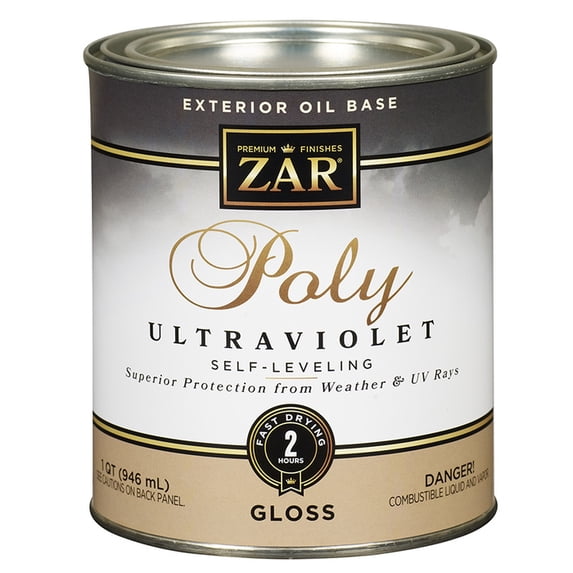 24-Pack of 1 qt UGL 34012 Clear Zar, Ultra Exterior Oil-Based Polyurethane Finish, Gloss