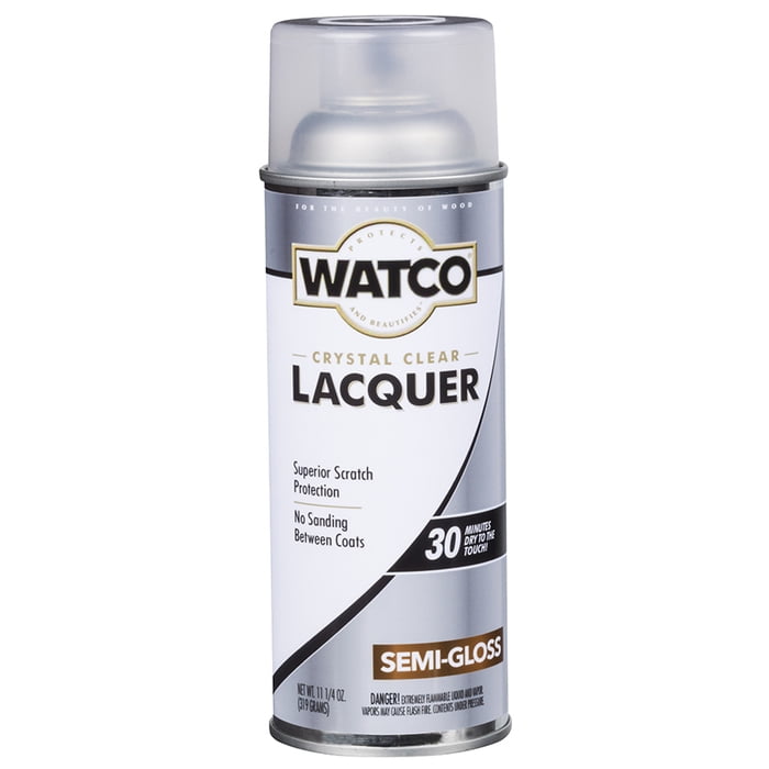 24-Pack of 11.25 oz Rust-Oleum 63181 Clear Watco Lacquer Spray, Semi ...