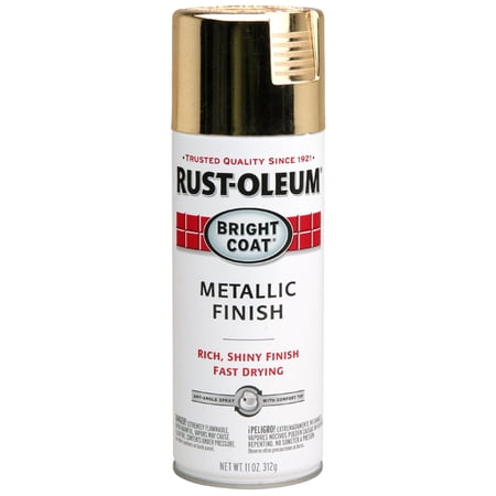 24-Pack of 11 oz Rust-Oleum Brands 7710830 Gold Stops Rust Bright Coat Spray, Metallic Finish