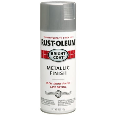 24-Pack of 11 oz Rust-Oleum Brands 7715830 Aluminum Stops Rust Bright Coat Spray, Metallic Finish
