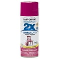 thumbnail image 1 of 24‐Pack of 12 oz Rust‐Oleum 334087 Painter's Touch 2X Satin Magenta Ultra Cover Paint + Primer Spray Paint, Satin, 1 of 1