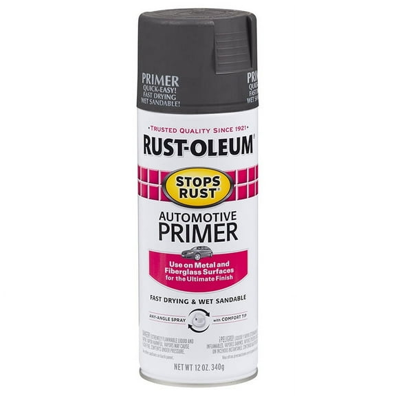 24-Pack of 12 oz Rust-Oleum Brands 2089830 Dark Gray Stops Rust Heavy Duty Automotive Primer Spray Paint