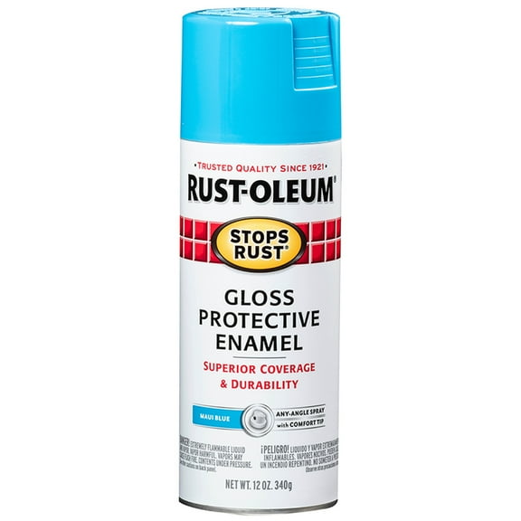 24-Pack of 12 oz Rust-Oleum Brands 269292 Maui Blue Stops Rust Protective Enamel Spray Paint, Gloss