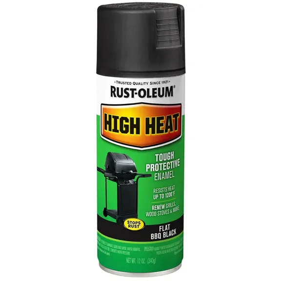 24‐Pack of 12 oz Rust‐Oleum Brands 7778830 Black Specialty High Heat Spray Paint