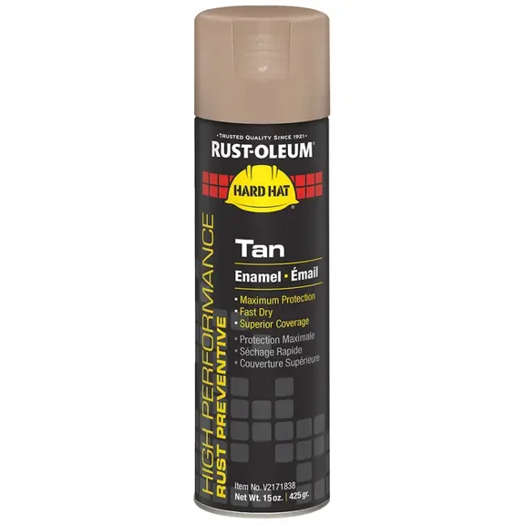 24‐Pack of 15 oz Rust‐Oleum Brands V2171838 Tan Hard Hat Enamel Spray Paint