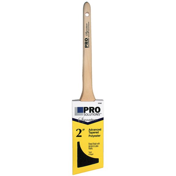 24-Pack of 2” Pro Solutions 21242 Signature, ATP Paint Brush Angle Sash, Rat-Tail Handle