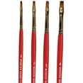 thumbnail image 1 of 24-Pack of #2 Wooster F1621 Artist Brush Red Sable Oil Brights Artist Paint Brush, 1 of 1